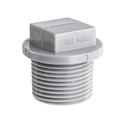 Nắp khóa PVC ren ngoài 27 dày Bình Minh  NhuaBinhMinh | Giá rẻ nhất - Công Ty TNHH Thương Mại Dịch Vụ Đạt Tâm