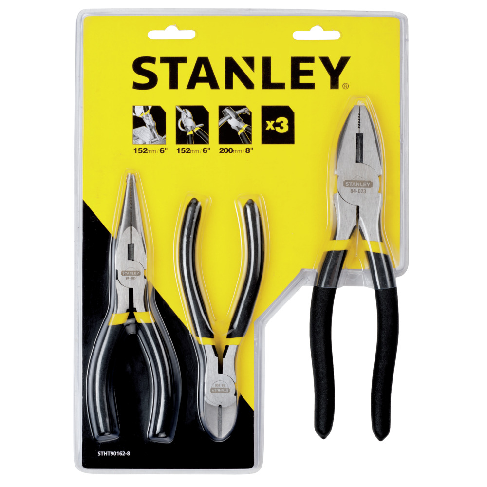 Bộ 3 kìm răng - cắt - nhọn Stanley STHT90162-8