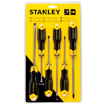 Bộ tua vít dẹp và bake 6 cây Stanley STMT66672