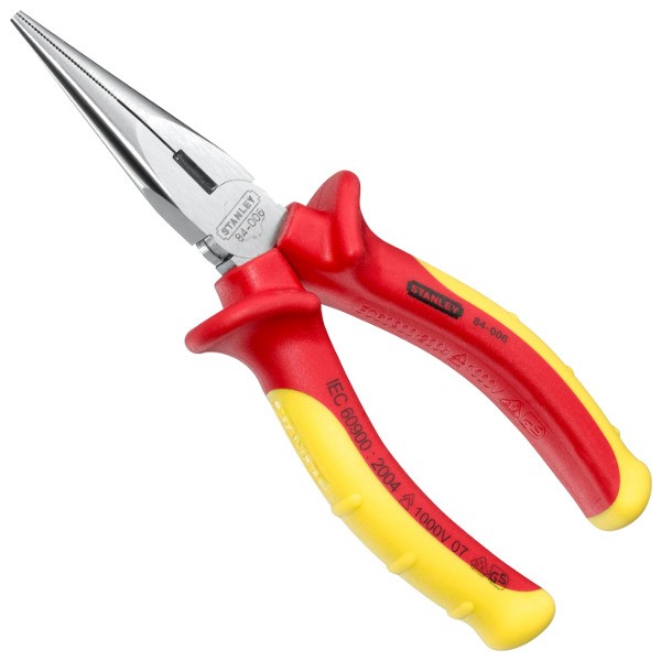 Kìm nhọn cách điện 8"/200mm VDE Stanley 84-007
