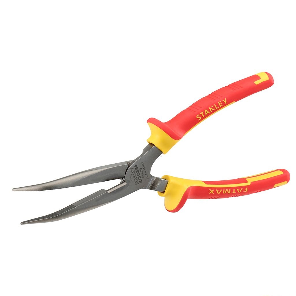 Kìm nhọn mỏ cong cách điện 8"/200mm VDE Stanley 84-008