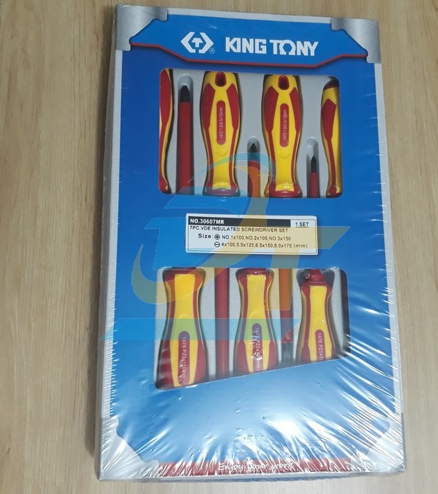 Bộ tua vít cách điện 7 cái hệ mét Kingtony 30607MR