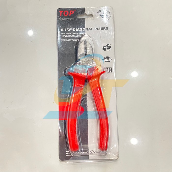 Kìm cắt cán đỏ 6"/160mm TOP TP-4002-6