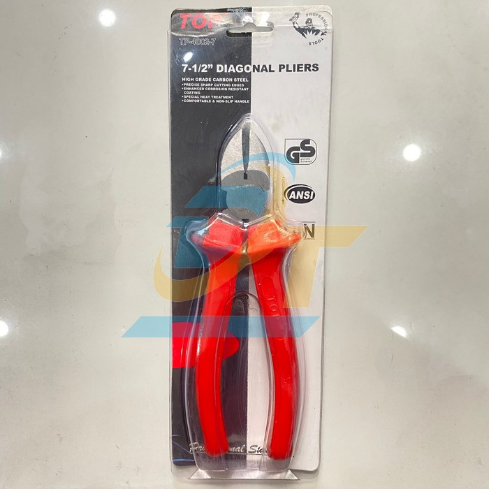 Kìm cắt cán đỏ 7"/180mm Top TP-4002-7