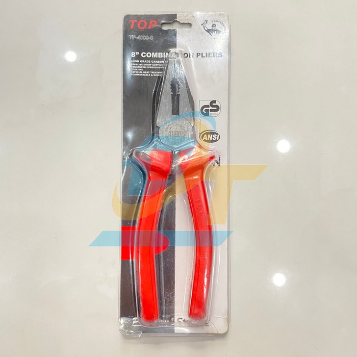 Kìm điện cán đỏ 8"/200mm Top TP-4003-8
