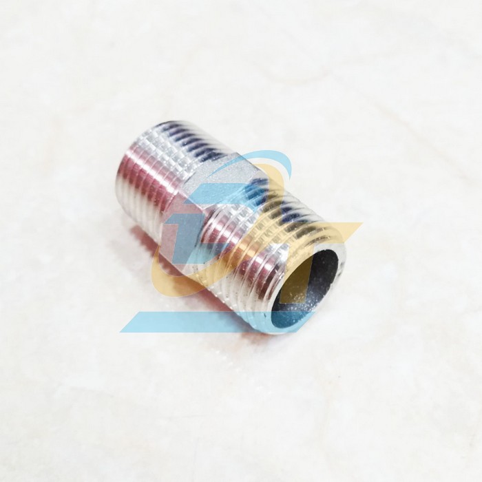 Nối 2 đầu ren ngoài (kép ren) inox 304 DN20 - Phi 27