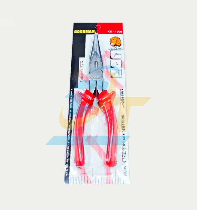 Kìm nhọn cán đỏ 8" Goodman KD-1006