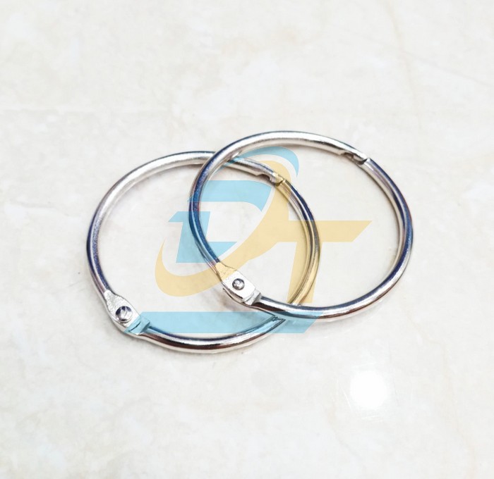 Khoen tròn mở sắt mạ inox 20mm (16x20mm)