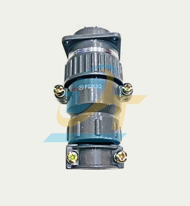 Bộ ph&iacute;ch cắm v&agrave; ổ cắm c&ocirc;ng nghiệp P32 12 ch&acirc;n P32K3Q-12P
