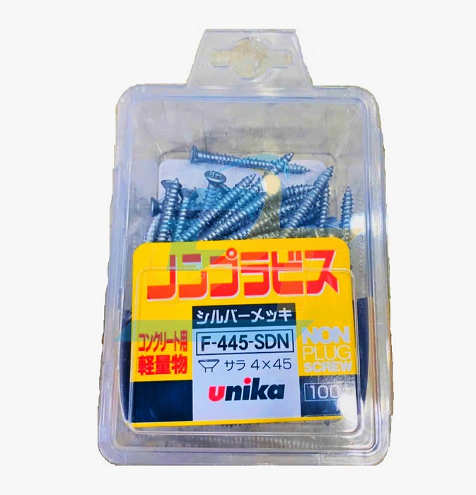 V&iacute;t b&ecirc; t&ocirc;ng 4x45 đầu bằng Unika F-445