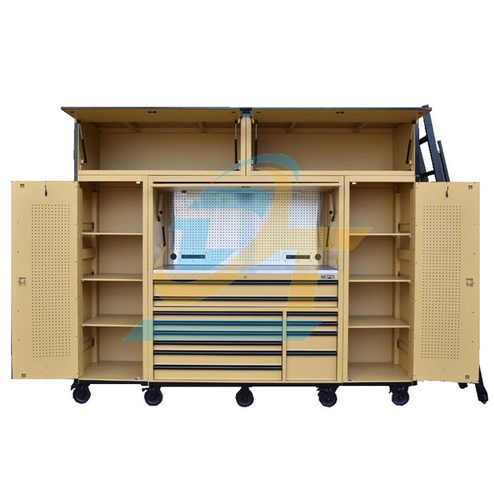 Bộ tủ dụng cụ 280cm m&agrave;u n&acirc;u