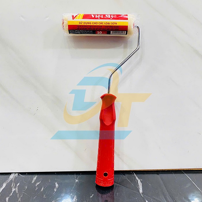 Cọ lăn chỉ mini c&aacute;n đỏ Việt Mỹ 10cm