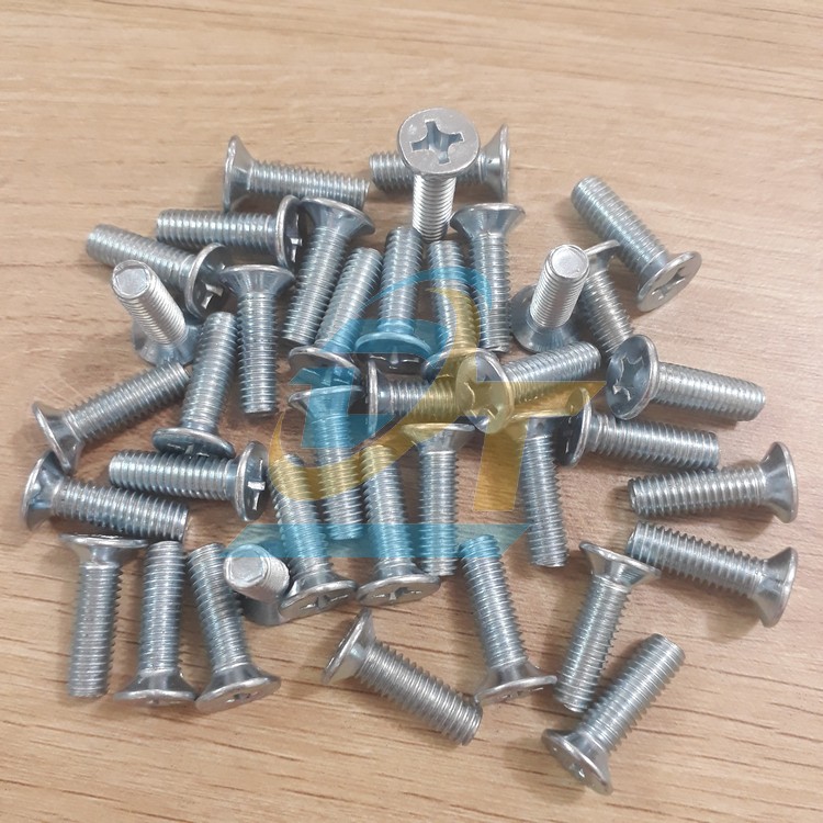 Bulong bake đầu bằng mạ kẽm M6x20  VietNam | Gi&aacute; rẻ nhất - C&ocirc;ng Ty TNHH Thương Mại Dịch Vụ Đạt T&acirc;m