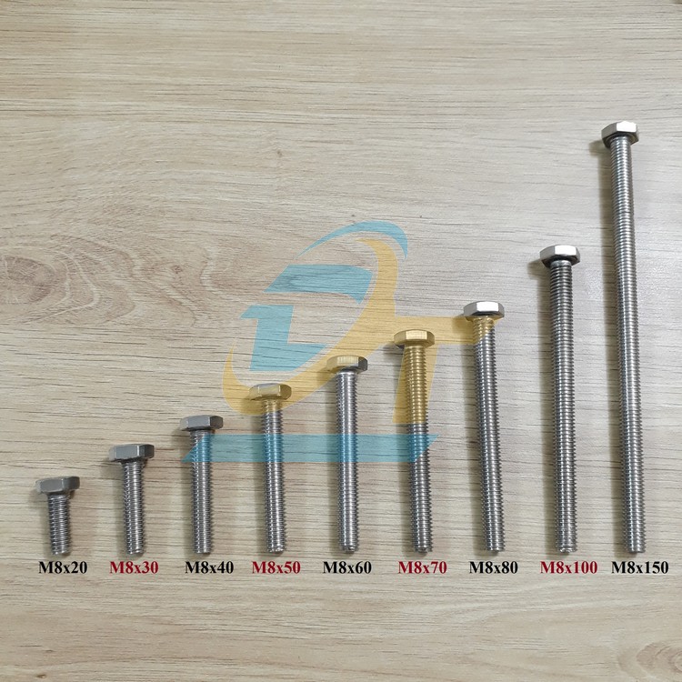 Bulong inox 201 M8x30