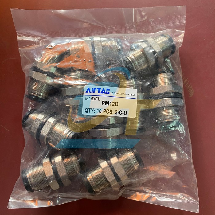 Đầu nối hơi thẳng 2 đầu phi 12mm Airtac PM12D PM12D Airtac | Giá rẻ nhất - Công Ty TNHH Thương Mại Dịch Vụ Đạt Tâm