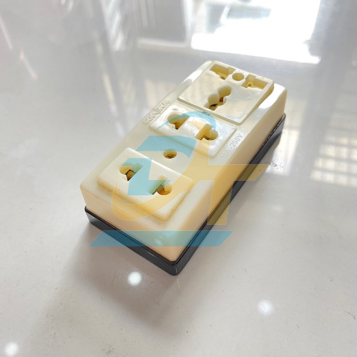 Ổ cắm 3 lỗ SOPOKA T32 T32 Sopoka | Gi&aacute; rẻ nhất - C&ocirc;ng Ty TNHH Thương Mại Dịch Vụ Đạt T&acirc;m