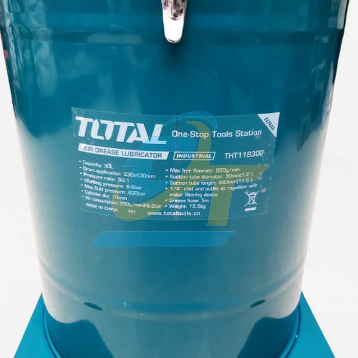 Máy bơm mỡ bằng khí nén 30 lít Total THT118302 THT118302 Total | Giá rẻ nhất - Công Ty TNHH Thương Mại Dịch Vụ Đạt Tâm