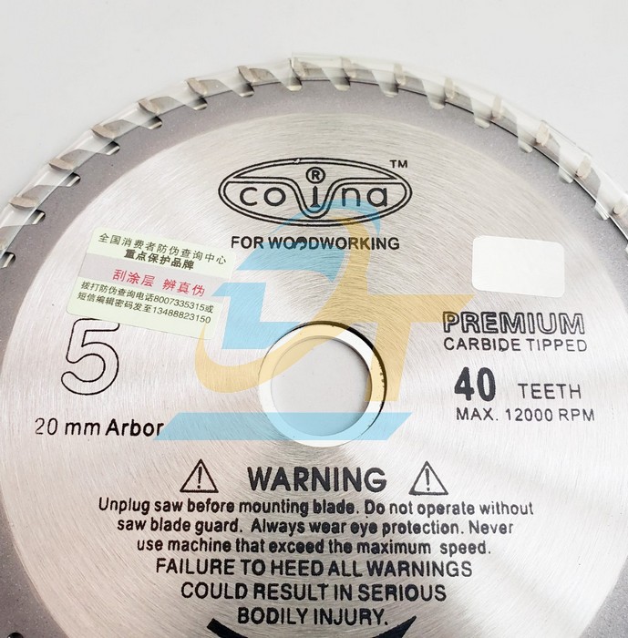 Lưỡi cắt gỗ 40 răng Covina 125x20mm  COVINA | Giá rẻ nhất - Công Ty TNHH Thương Mại Dịch Vụ Đạt Tâm