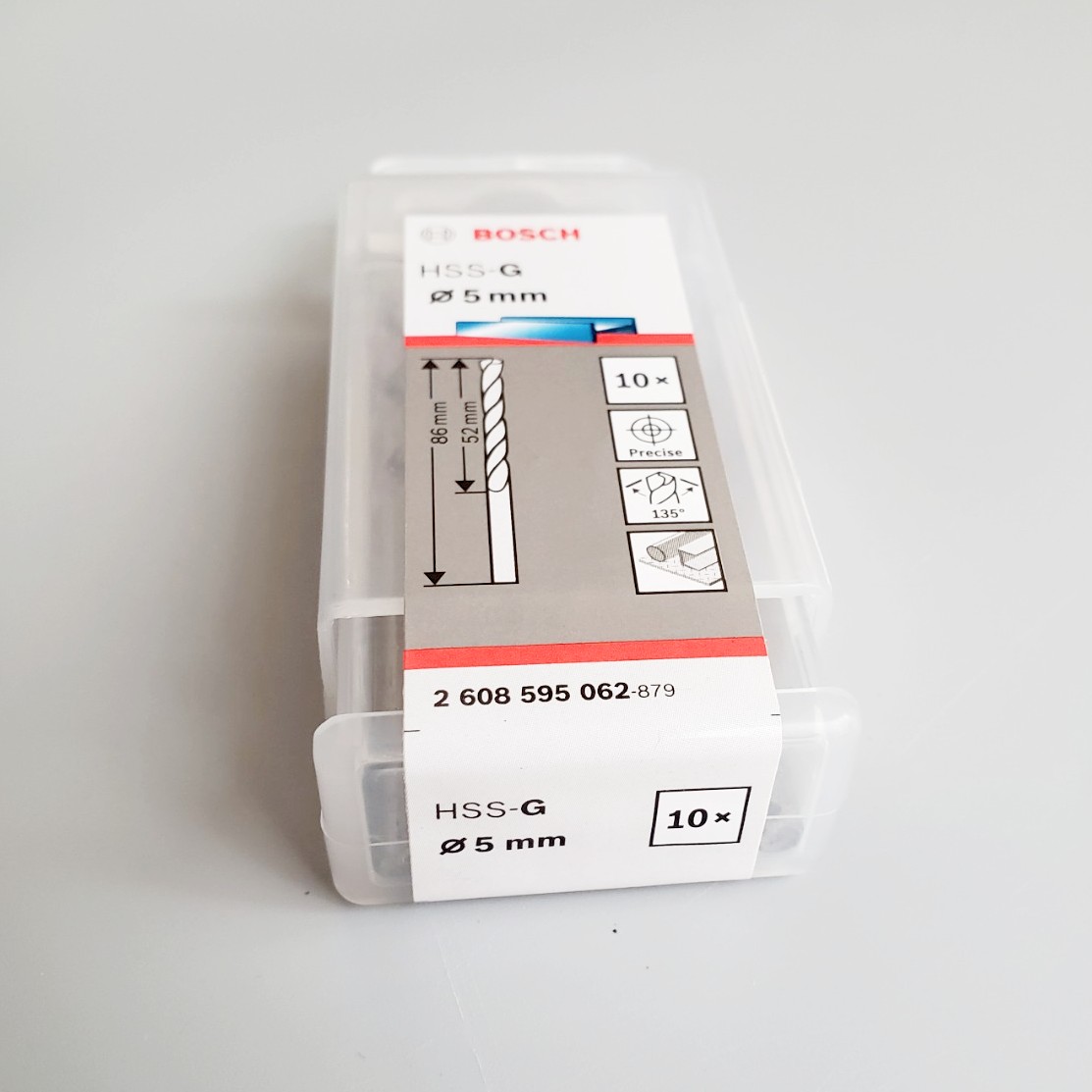 Mũi khoan sắt 5mm HSS-G Bosch 2608595062 2608595062 Bosch | Giá rẻ nhất - Công Ty TNHH Thương Mại Dịch Vụ Đạt Tâm