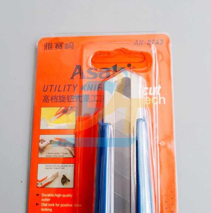 Dao rọc giấy 18mm LC-501 Asaki AK-8743 AK-8743 Asaki | Giá rẻ nhất - Công Ty TNHH Thương Mại Dịch Vụ Đạt Tâm