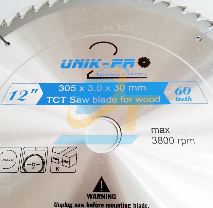 Lưỡi cắt gỗ hợp kim 60 răng UNIK-PRO 305x3.0x30mm  UNIK | Giá rẻ nhất - Công Ty TNHH Thương Mại Dịch Vụ Đạt Tâm