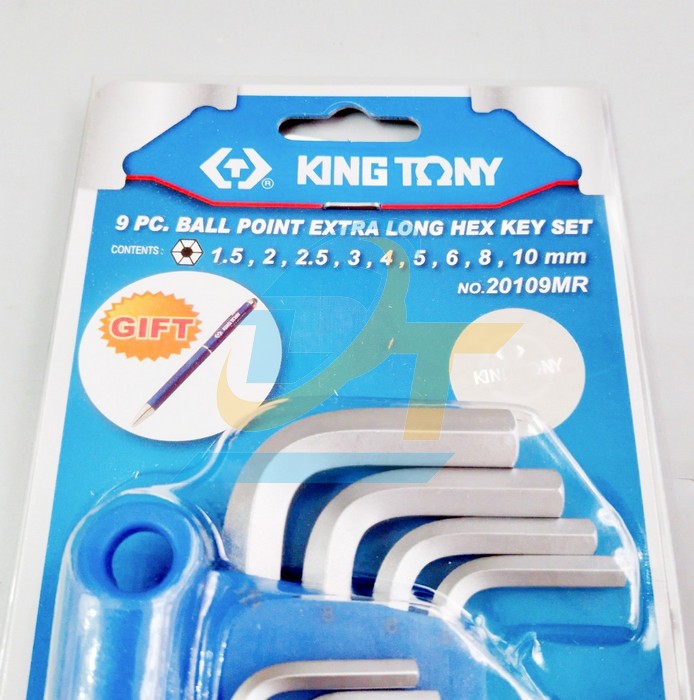 Bộ lục giác bi 9 chi tiết 1.5-10mm Kingtony 20109MR 20109MR KingTony | Giá rẻ nhất - Công Ty TNHH Thương Mại Dịch Vụ Đạt Tâm
