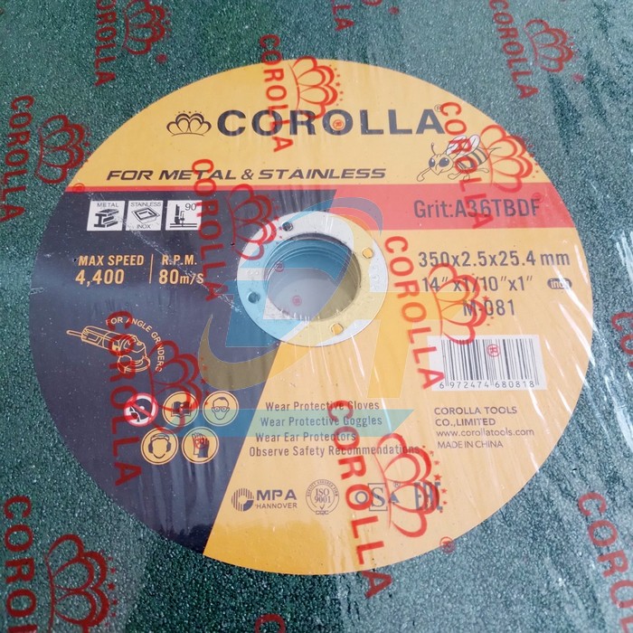 Đá cắt Corolla 350×2.5×25.4mm  Corolla | Giá rẻ nhất - Công Ty TNHH Thương Mại Dịch Vụ Đạt Tâm