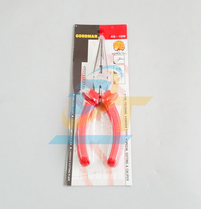Kìm nhọn cán đỏ 6" Goodman KD-1006  Goodman | Giá rẻ nhất - Công Ty TNHH Thương Mại Dịch Vụ Đạt Tâm