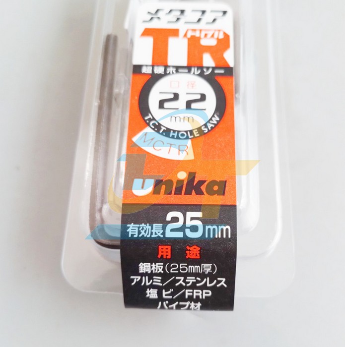Mũi khoét lỗ hợp kim 22mm Unika MCTR-22.0  UNIKA | Giá rẻ nhất - Công Ty TNHH Thương Mại Dịch Vụ Đạt Tâm