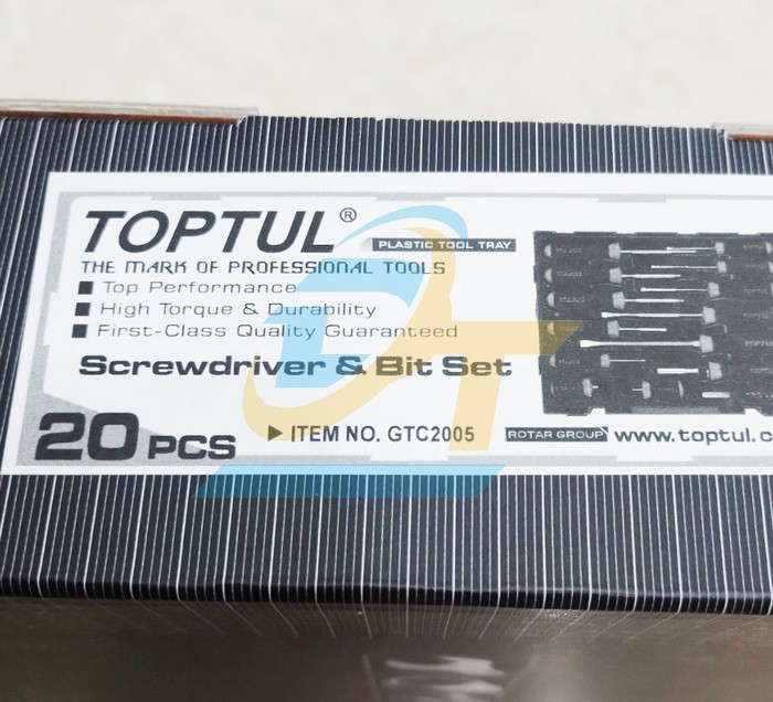 Bộ tua vít 20 chi tiết Toptul GTC2005 GTC2005 TOPTUL | Giá rẻ nhất - Công Ty TNHH Thương Mại Dịch Vụ Đạt Tâm