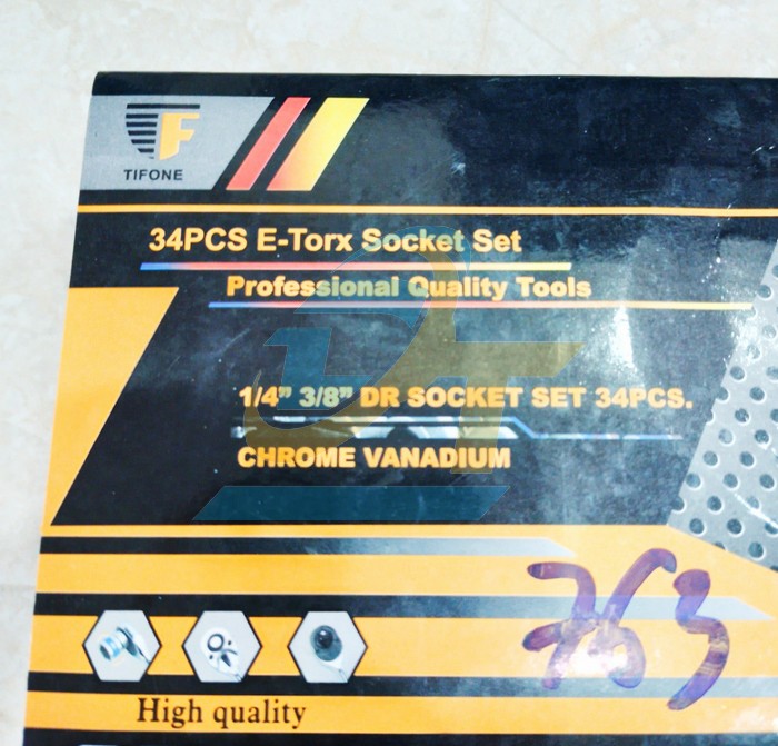 Bộ khẩu E và tuýp hoa thị T 34 chi tiết 1/4" - 3/8"  China | Giá rẻ nhất - Công Ty TNHH Thương Mại Dịch Vụ Đạt Tâm