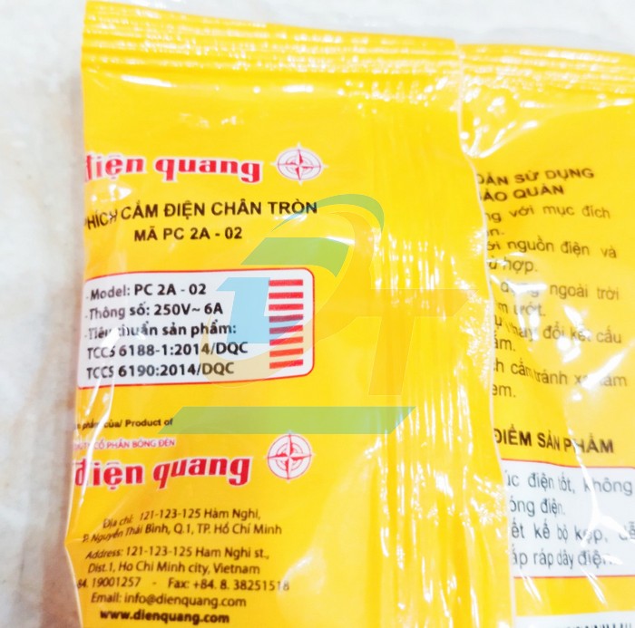 Phích cắm chân tròn Điện Quang PC 2A-02  DienQuang | Giá rẻ nhất - Công Ty TNHH Thương Mại Dịch Vụ Đạt Tâm