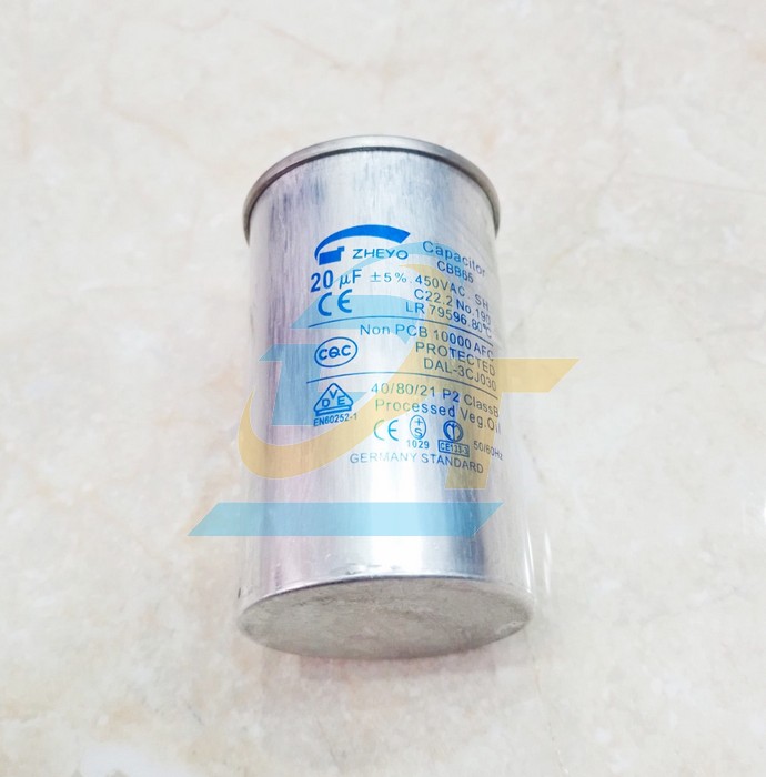 Tụ nhôm CBB65 450V 20uF  China | Giá rẻ nhất - Công Ty TNHH Thương Mại Dịch Vụ Đạt Tâm