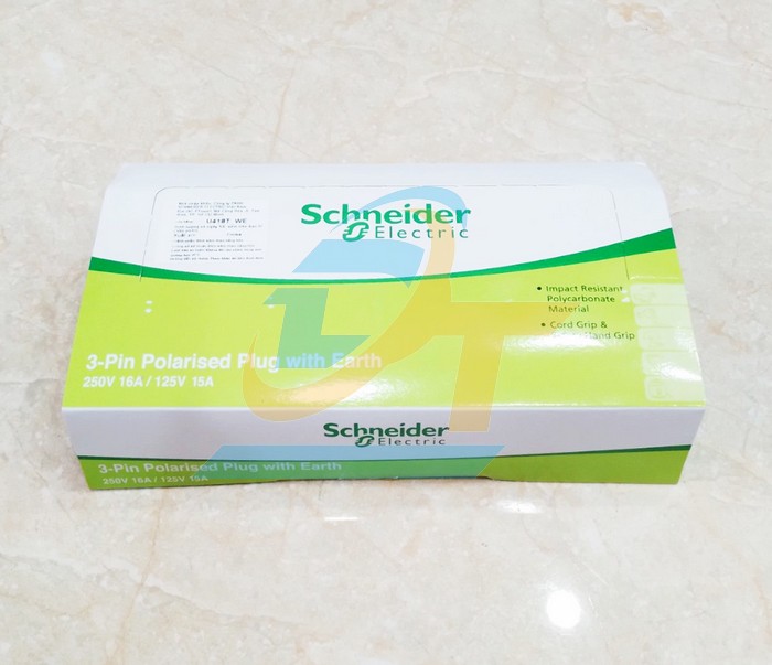 Phích cắm 3 chấu 16A S-Flexi Schneider U418T_WE  SCHNEIDER | Giá rẻ nhất - Công Ty TNHH Thương Mại Dịch Vụ Đạt Tâm