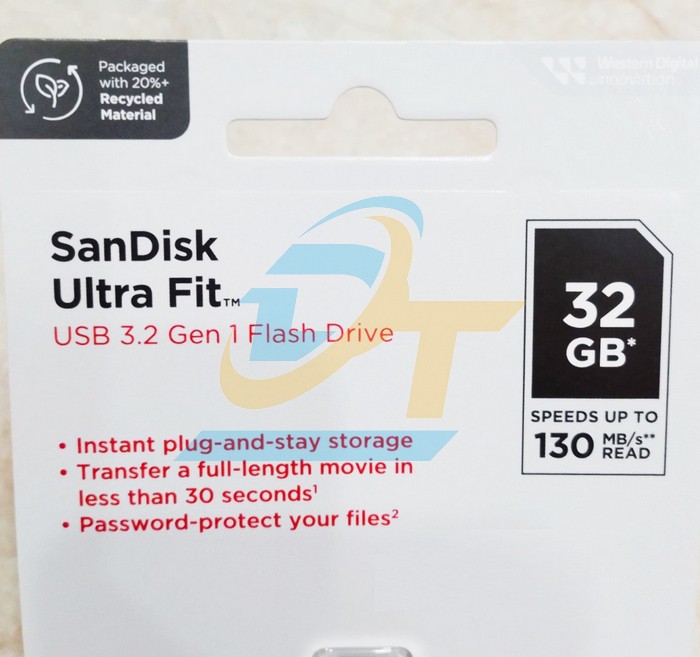 USB 3.2 32GB 130MB/s SanDisk Ultra Fit SDCZ430  SANDISK | Giá rẻ nhất - Công Ty TNHH Thương Mại Dịch Vụ Đạt Tâm