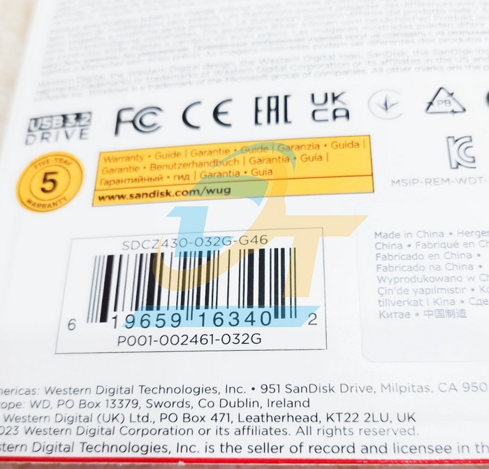 USB 3.2 32GB 130MB/s SanDisk Ultra Fit SDCZ430  SANDISK | Giá rẻ nhất - Công Ty TNHH Thương Mại Dịch Vụ Đạt Tâm