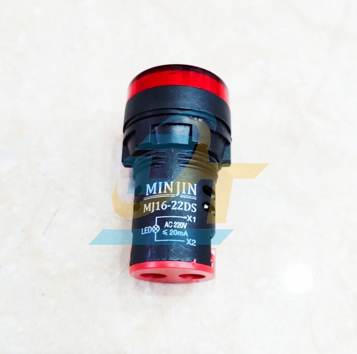 Đèn báo pha 220V phi 22 màu đỏ Minjin MJ16-22DS MJ16-22DS MINJIN | Giá rẻ nhất - Công Ty TNHH Thương Mại Dịch Vụ Đạt Tâm