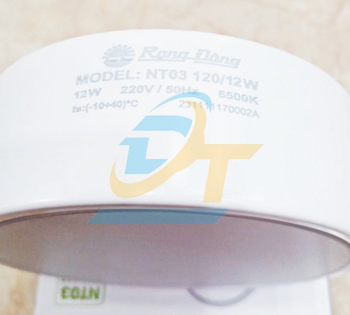 Đèn led Downlight ốp trần gắn nổi 120/12W 6500K Rạng Đông NT03  RangDong | Giá rẻ nhất - Công Ty TNHH Thương Mại Dịch Vụ Đạt Tâm