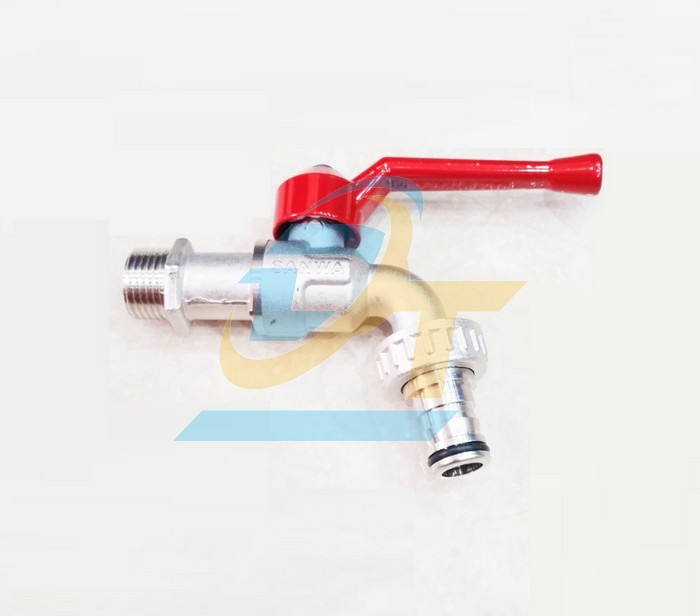 Vòi hồ tay gạt đầu dài đồng mạ Crome Sanwa 1/2" CKT15  Sanwa | Giá rẻ nhất - Công Ty TNHH Thương Mại Dịch Vụ Đạt Tâm