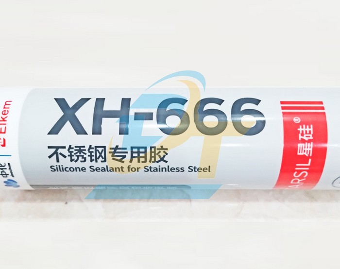 Keo silicone dán inox Elkem XH-666 300ml  ELKEM | Giá rẻ nhất - Công Ty TNHH Thương Mại Dịch Vụ Đạt Tâm