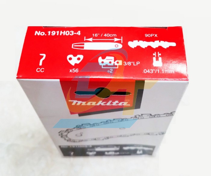 Dây xích 90PX 56 mắt 1.1mm/.043"x3/8" Makita 191H03-4  Makita | Giá rẻ nhất - Công Ty TNHH Thương Mại Dịch Vụ Đạt Tâm