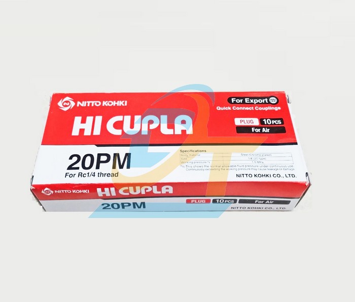 Khớp nối nhanh khí nén Cupla Nitto-Kohki 20PM 20PM NITTO-KOHKI | Giá rẻ nhất - Công Ty TNHH Thương Mại Dịch Vụ Đạt Tâm