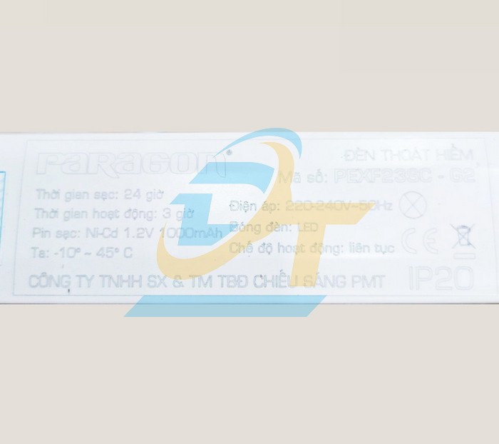Đèn Exit thoát hiểm 2 mặt 220V Paragon PEXF23SC-G2  Paragon | Giá rẻ nhất - Công Ty TNHH Thương Mại Dịch Vụ Đạt Tâm