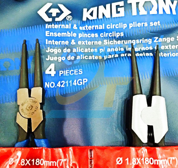 Bộ kìm mở phe 4 chi tiết Kingtony 42114GP  KingTony | Giá rẻ nhất - Công Ty TNHH Thương Mại Dịch Vụ Đạt Tâm