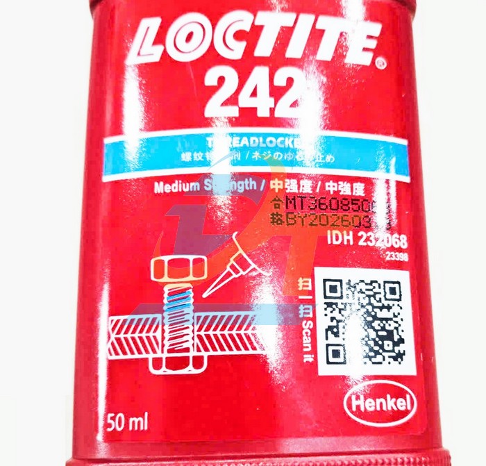 Keo khóa ren Loctite 242 50ml  Loctite | Giá rẻ nhất - Công Ty TNHH Thương Mại Dịch Vụ Đạt Tâm