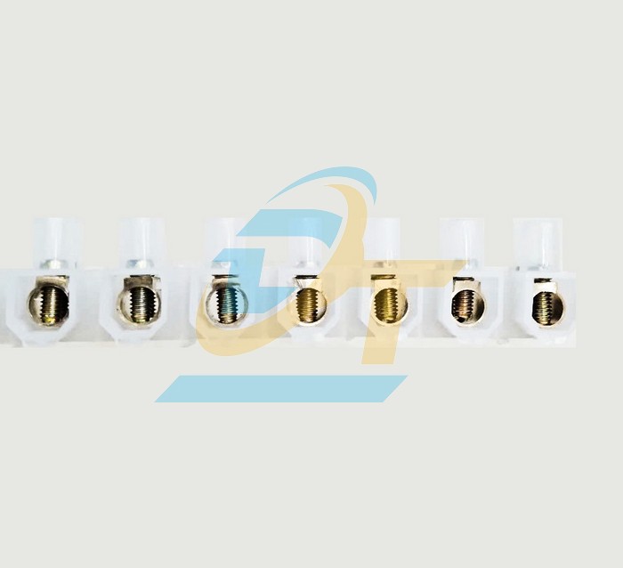Domino nhựa trắng 12 cặp cực 60A 25mm2 Janfa 6012  JANFA | Giá rẻ nhất - Công Ty TNHH Thương Mại Dịch Vụ Đạt Tâm
