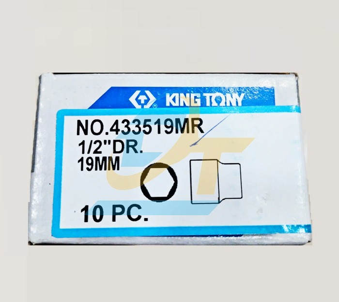 Đầu tuýp 1/2'' ra lục giác 9mm Kingtony 433519M  KingTony | Giá rẻ nhất - Công Ty TNHH Thương Mại Dịch Vụ Đạt Tâm
