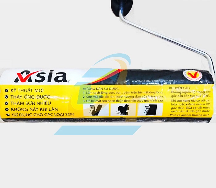Cọ lăn 2 sọc Asia cán đen Việt Mỹ 9"/23cm  VietMy | Giá rẻ nhất - Công Ty TNHH Thương Mại Dịch Vụ Đạt Tâm