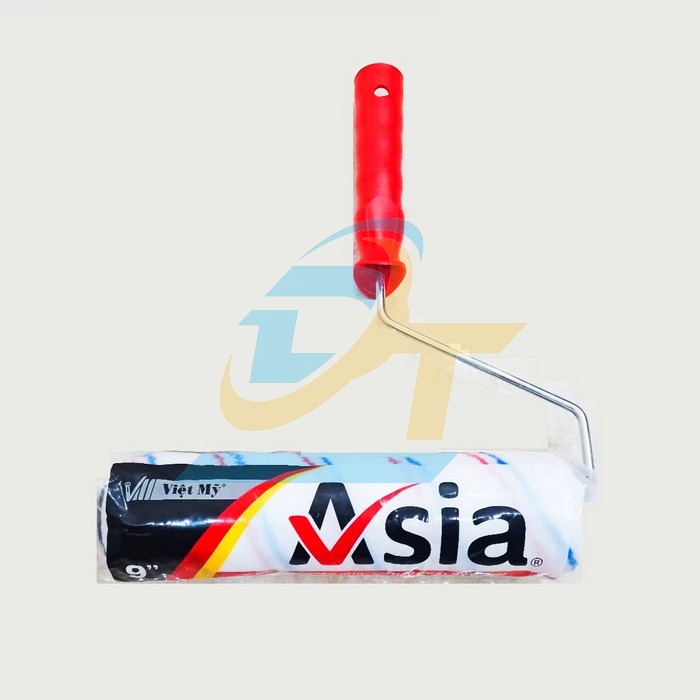 Cọ lăn 2 sọc Asia cán đỏ Việt Mỹ 9"/23cm  VietMy | Giá rẻ nhất - Công Ty TNHH Thương Mại Dịch Vụ Đạt Tâm