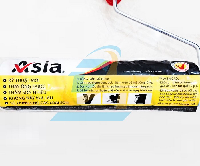 Cọ lăn 2 sọc Asia cán đỏ Việt Mỹ 9"/23cm  VietMy | Giá rẻ nhất - Công Ty TNHH Thương Mại Dịch Vụ Đạt Tâm